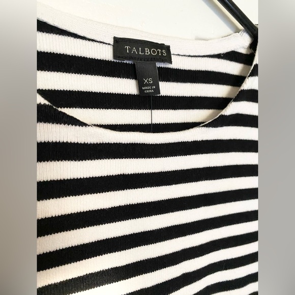 NWT!! Talbots Womens Stripped Long Sleeve Sweater Shirt Size XS - Picture 3 of 6
